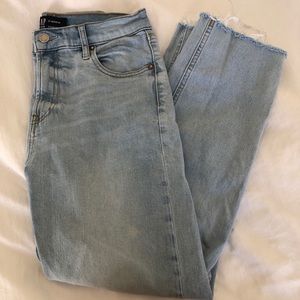 Light Wash Straight Leg Jeans